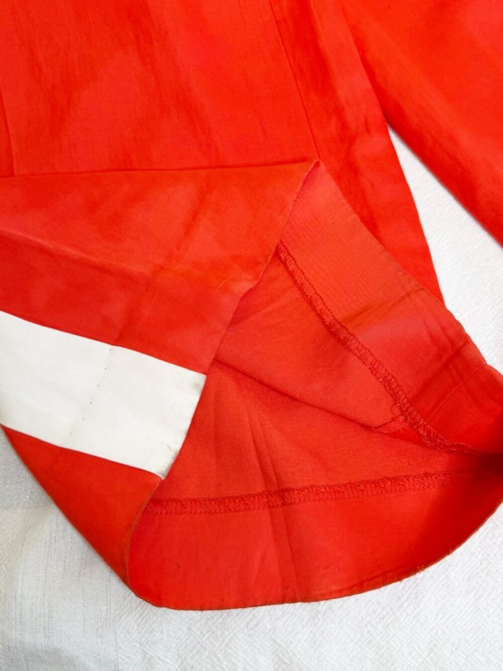 TWP Sullivan With Tux Coated Viscose Linen Wide Leg Pants Red Bone Size 0 - Picture 12 of 16